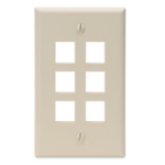 Leviton 41080-6IP wall plate/switch cover Ivory