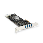 StarTech.com 4 Port PCI Express (PCIe) SuperSpeed USB 3.0 Card Adapter w/ 4 Dedicated 5Gbps Channels - UASP - SATA / LP4 Power