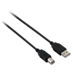 V7 Black USB Cable USB 2.0 A Male to USB 2.0 B Male 2m 6.6ft