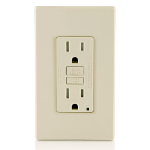 Leviton GFTR1-T socket-outlet NEMA 5-15 Almond