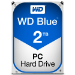 Western Digital Blue internal hard drive 2 TB 5400 RPM 64 MB 3.5" Serial ATA III