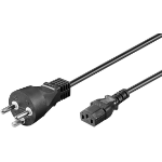 Microconnect PE120405R power cable Black 0.5 m C13 coupler