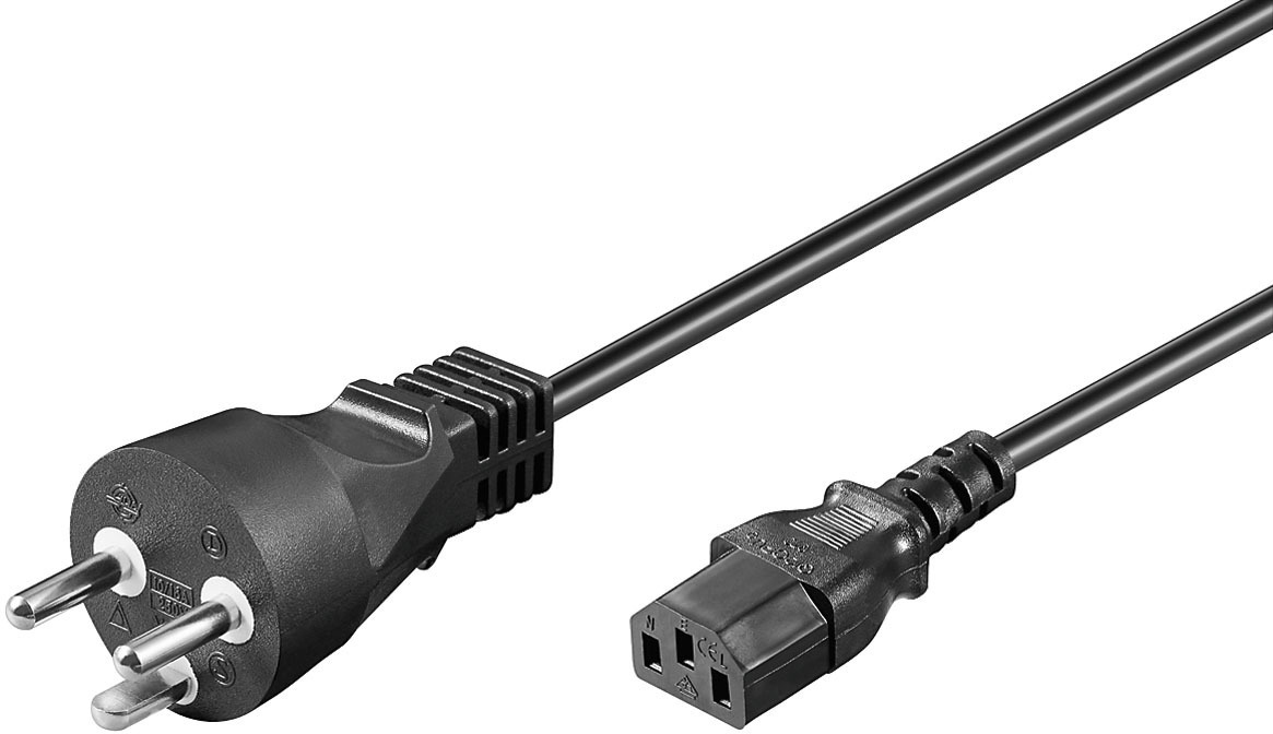 Image of Microconnect PE120405R power cable Black 0.5 m C13 coupler