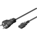 Microconnect PE120405R power cable Black 0.5 m C13 coupler