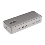 StarTech.com 129N-USBC-KVM-DOCK laptop dock/port replicator Wired USB 3.2 Gen 2 (3.1 Gen 2) Type-C Silver