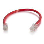 C2G 6" Cat6 networking cable Red 5.91" (0.15 m) U/UTP (UTP)