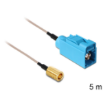 DeLOCK 88671 coaxial cable 5 m SMA FAKRA Z Brown