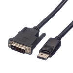 ROLINE DisplayPort Cable, DP-DVI (24+1), LSOH, M/M 2 m