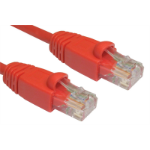 Cables Direct 3m Cat5e networking cable Red U/UTP (UTP)