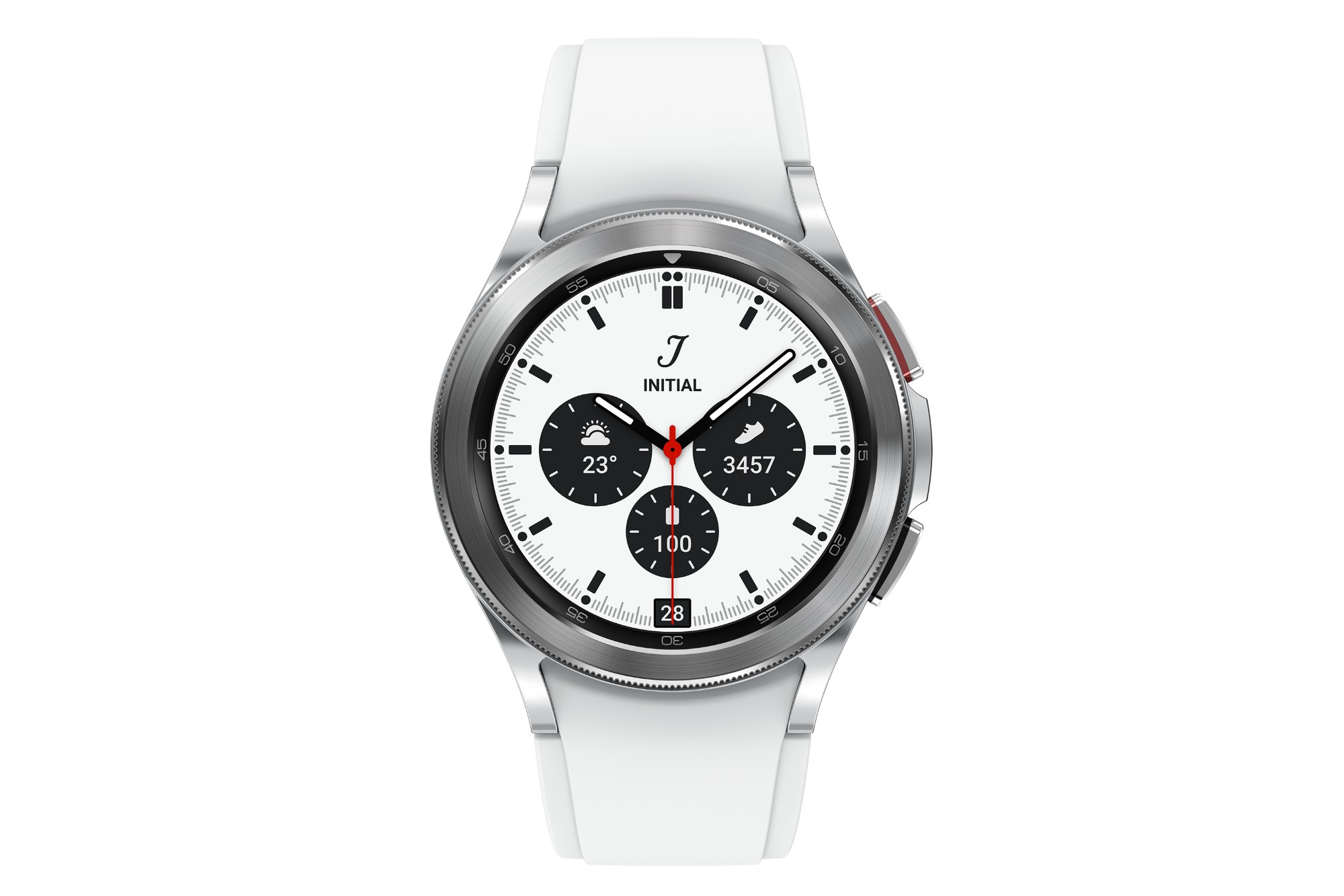 Samsung Galaxy Watch4 Classic 3,05 cm (1.2") Super AMOLED 42 mm 4G Silver GPS