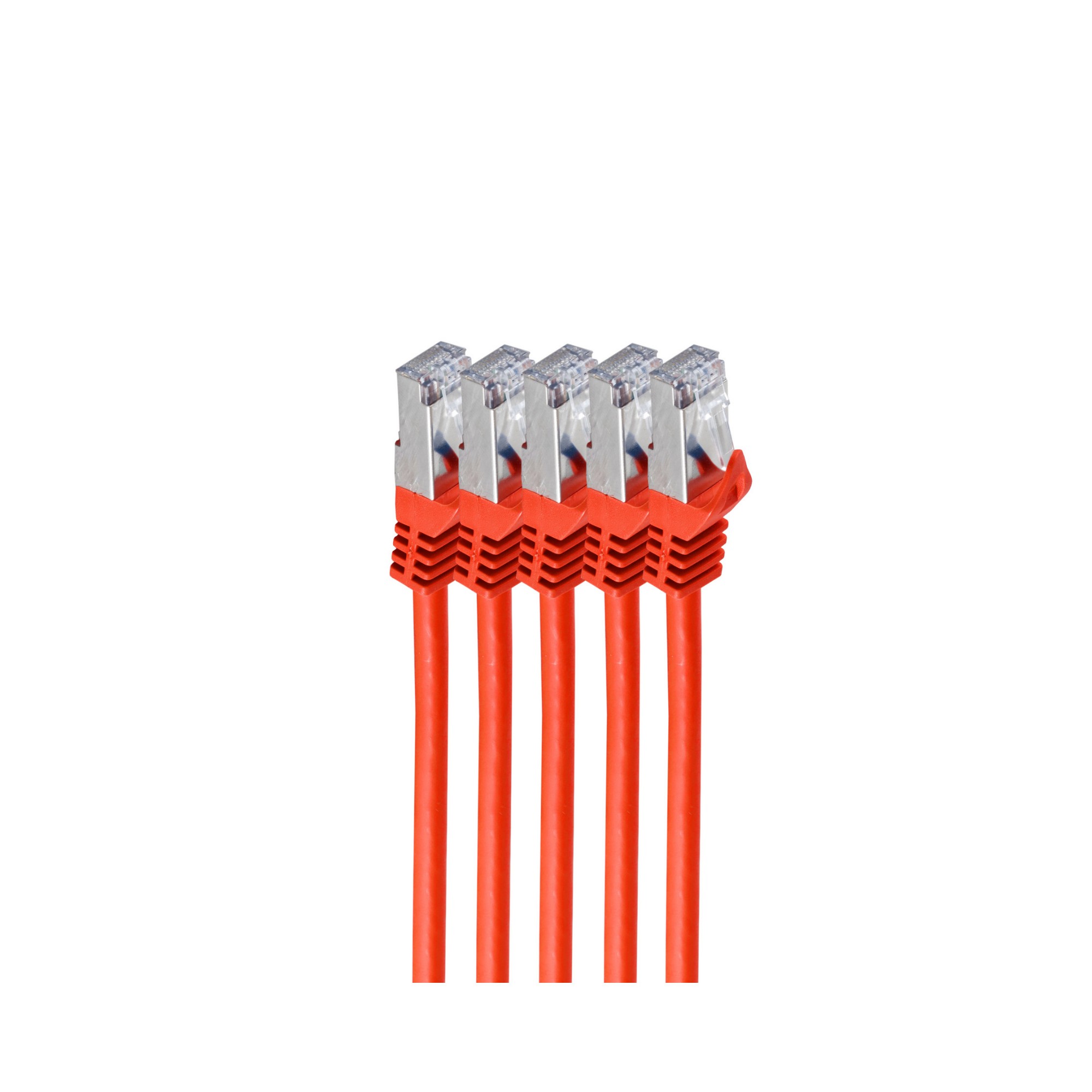EU Product - RJ45 Patchkabel S/FTP, Cat7 VE5, 1m rot thumbnail