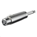 Microconnect XLRFJ tussenstuk voor kabels 6.35mm XLR Zilver