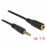 DeLOCK 85701 audio cable 1 m 3.5mm Black