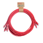 Cablenet 2m Cat6 RJ45 Red U/UTP LSOH 24AWG Snagless Booted Patch Lead (PK10)