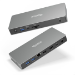 Plugable Technologies USB C Docking Station Dual Monitor, 11-in-1, USB4 40G 100W Laptop Charging Dock for Windows and Thunderbolt, 4K HDMI 2.1 up to 120Hz, 2.5Gbps Ethernet, SD Reader, 20W USB-C Charging - Driverless