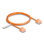 DeLOCK RJ45 Network Cable Cat.6 UTP Ultra Slim 1 m orange with short plugs