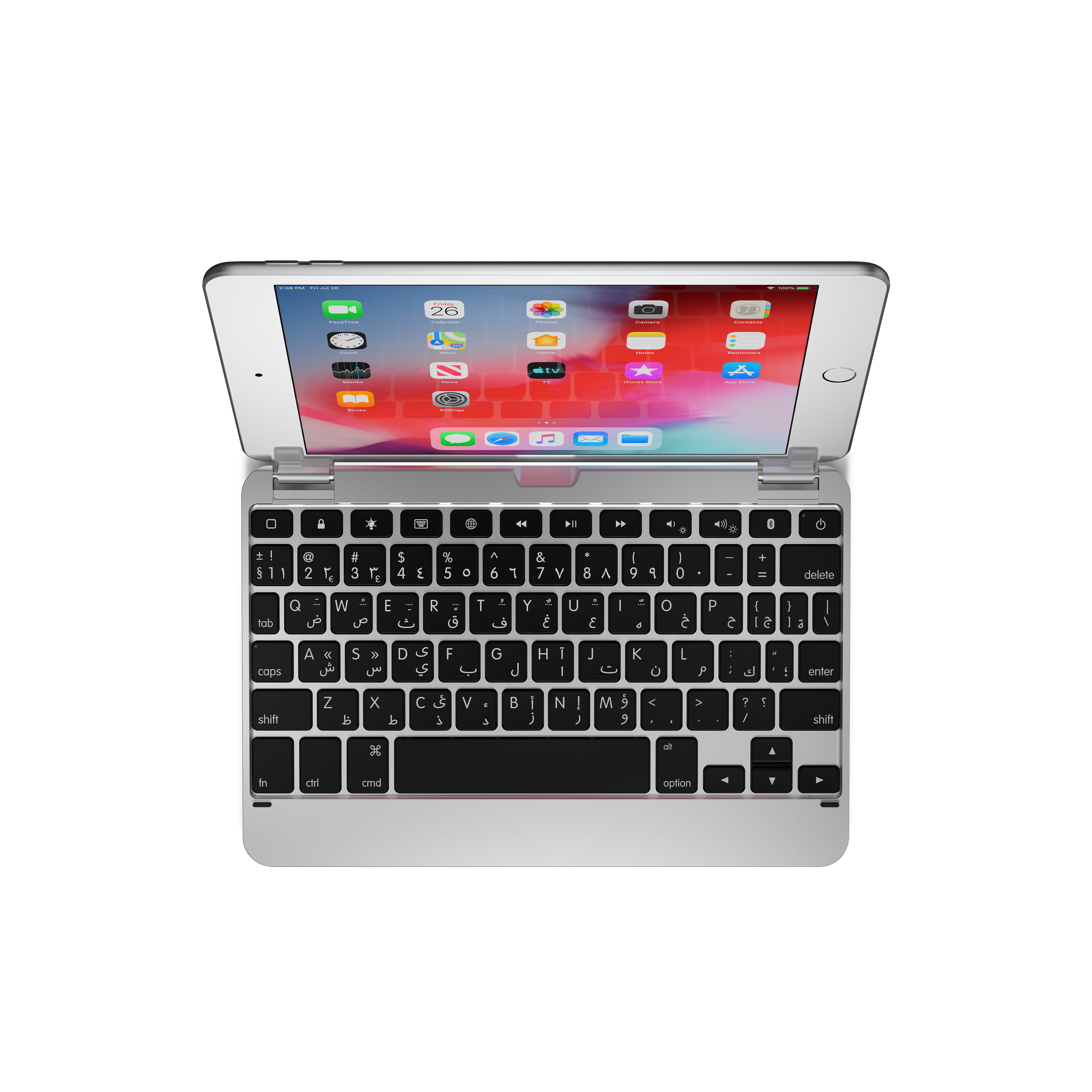 Brydge BRY5201A mobile device keyboard QWERTY Arabic English Silver Bluetooth