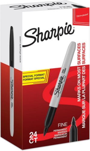 Sharpie Fine marker 24 pc(s) Black Fine tip