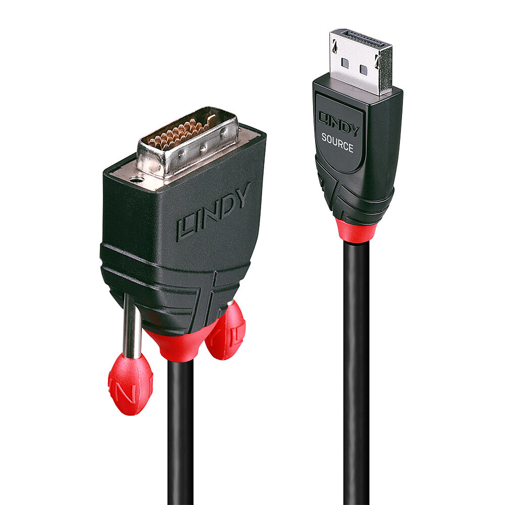 Image of Lindy 2m DisplayPort to DVI Cable