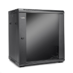 Rocstor Y10E003-B1 rack cabinet 12U Wall mounted rack Black