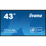 iiyama LE4341S-B1 Signage Display Digital signage flat panel 108 cm (42.5") LCD 350 cd/m² Full HD Black 18/7