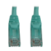 Tripp Lite N261-06N-AQ networking cable Aqua color 5.91" (0.15 m) Cat6a U/UTP (UTP)