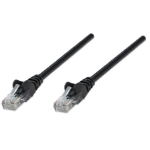 Intellinet Network Patch Cable, Cat5e, 1.5m, Black, CCA, U/UTP, PVC, RJ45, Gold Plated Contacts, Snagless, Booted, Lifetime Warranty, Polybag