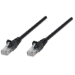 Intellinet Network Patch Cable, Cat5e, 1.5m, Black, CCA, U/UTP, PVC, RJ45, Gold Plated Contacts, Snagless, Booted, Lifetime Warranty
