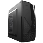 Aerocool Aero CS1102 Black Mid-Tower 1 x 80mm Rear Fan 2 x USB2 1 x USB3
