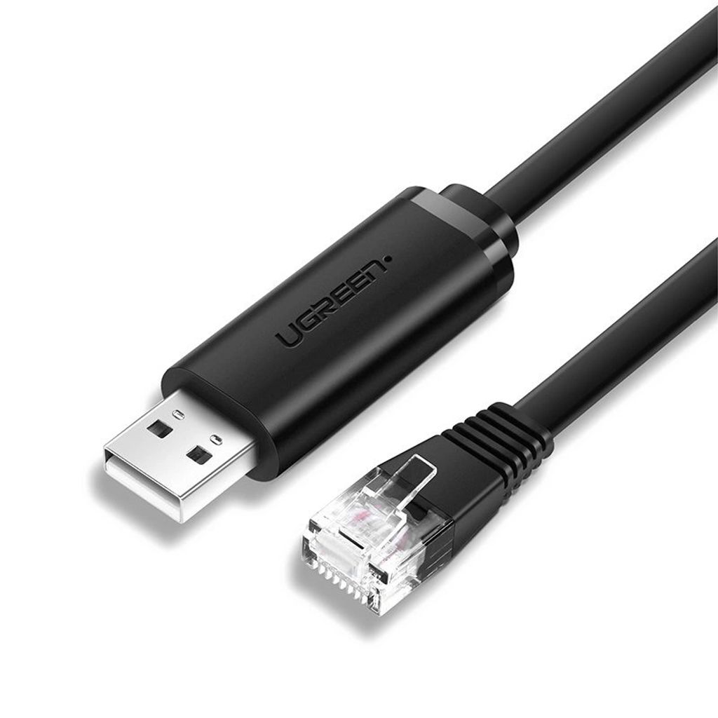 77526 UGREEN console cable USB-A - Ethernet RJ45, 1.5m - Black