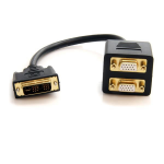StarTech.com 30 cm lange DVI-I analoog naar 2x VGA videosplitterkabel M/F