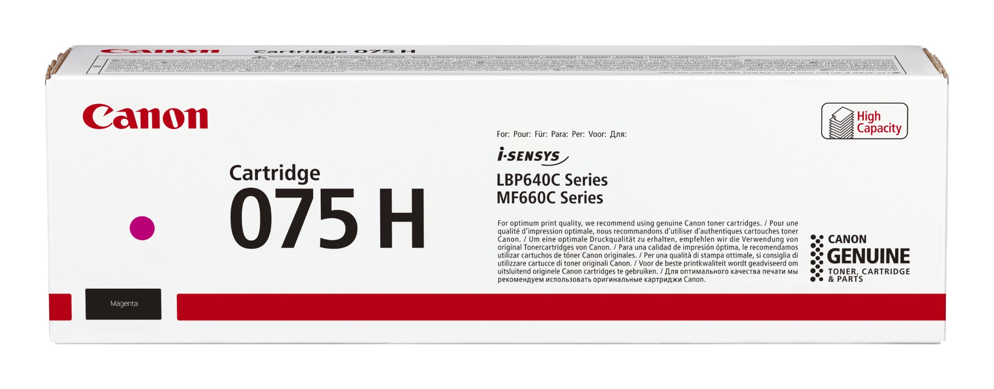 Canon 6367C002/075H Toner cartridge magenta high-capacity. 2.5K pages