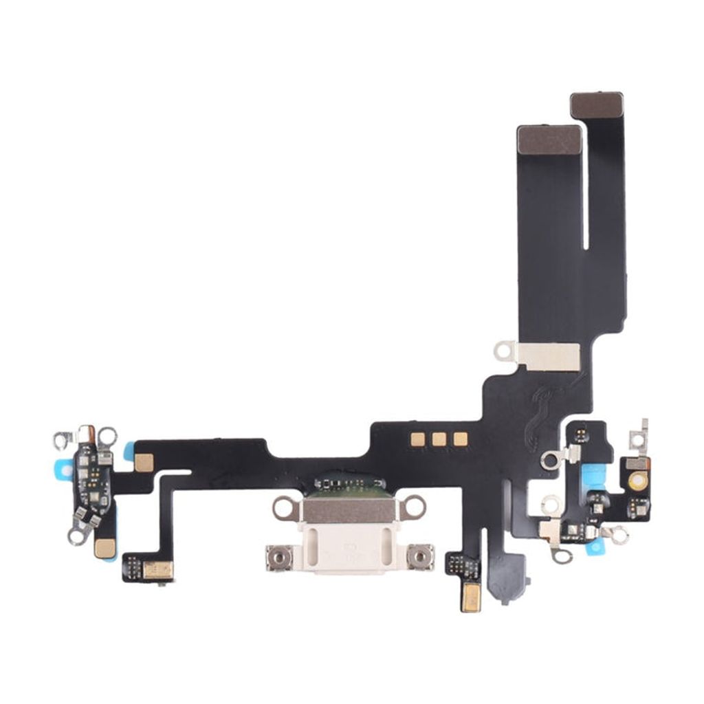EU Product - iPhone 14 Plus Original Charging Port Flex Cable - White thumbnail