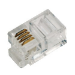 LogiLink RJ10 wire connector Transparent