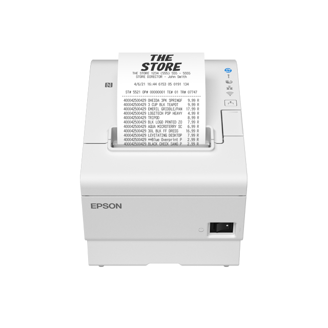 Image of Epson TM-T88VII (131) 180 x 180 DPI Wired & Wireless Thermal POS...