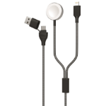 2GO 797385 USB-kabel 1,8 m USB A/USB C MagSafe 1 Grijs