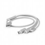 Gembird CC-USB2-AM31-1M-S USB-kabel USB 2.0 Micro-USB A USB C Zilver