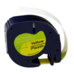 G&G Image 15576/5D91222-TD DirectLabel-etikettes Polyester yellow 12mm x 4m (replaces Dymo S0721670) for Dymo LetraTag