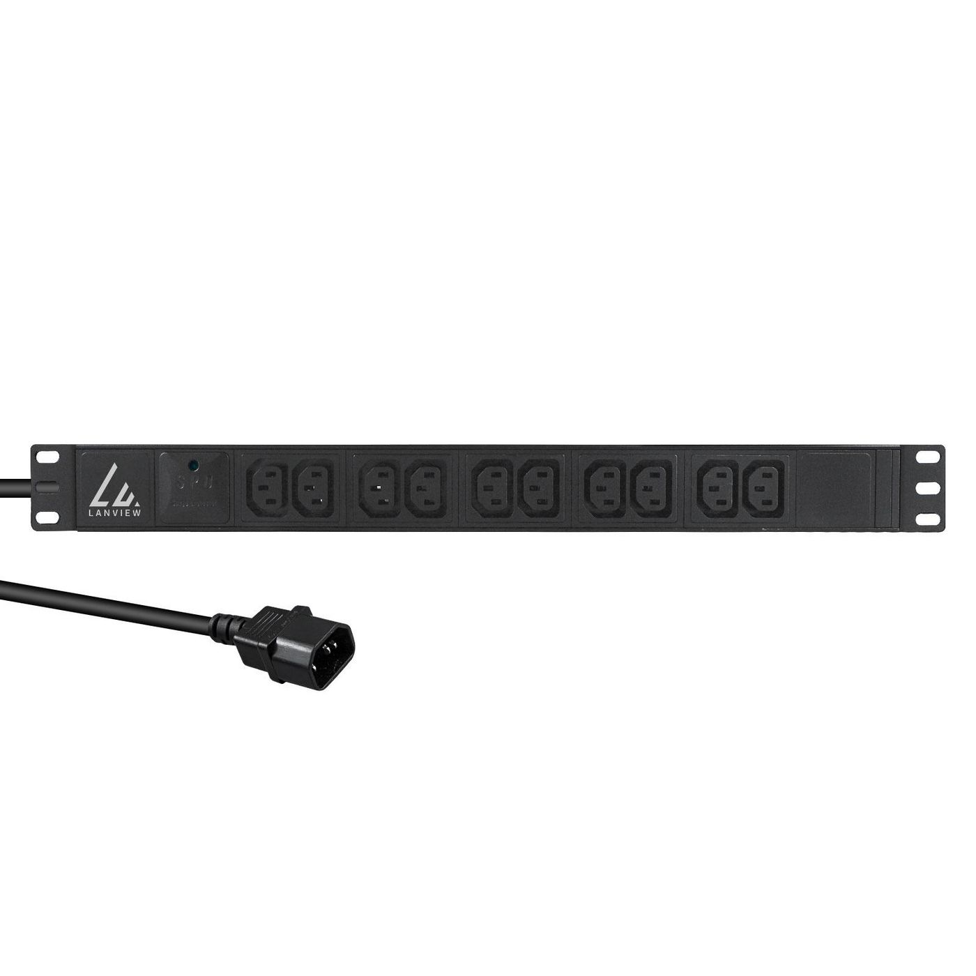Lanview Black Lvr-2Mc14-Spd-C13x10 Power Distribution Unit (Pdu) 8 Ac Outlet