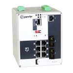 Perle IDS-509F2PP6-C2SD40-XT Managed Gigabit Ethernet (10/100/1000) Power over Ethernet (PoE) White