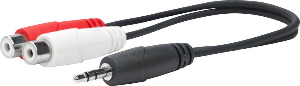 Vivolink PROMJMRCAF0.2 audio cable 0.2 m 2 x RCA 3.5mm Black