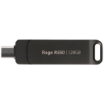 Patriot Memory Rage R550 USB flash drive 128 GB USB Type-A / USB Type-C 3.2 Gen 1 (3.1 Gen 1) Black