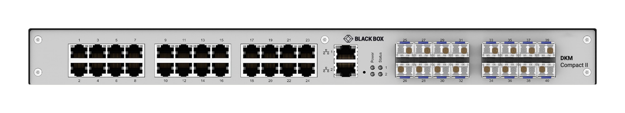 Black Box ACXC24FH16-1G KVM switch Rack mounting Black. Grey