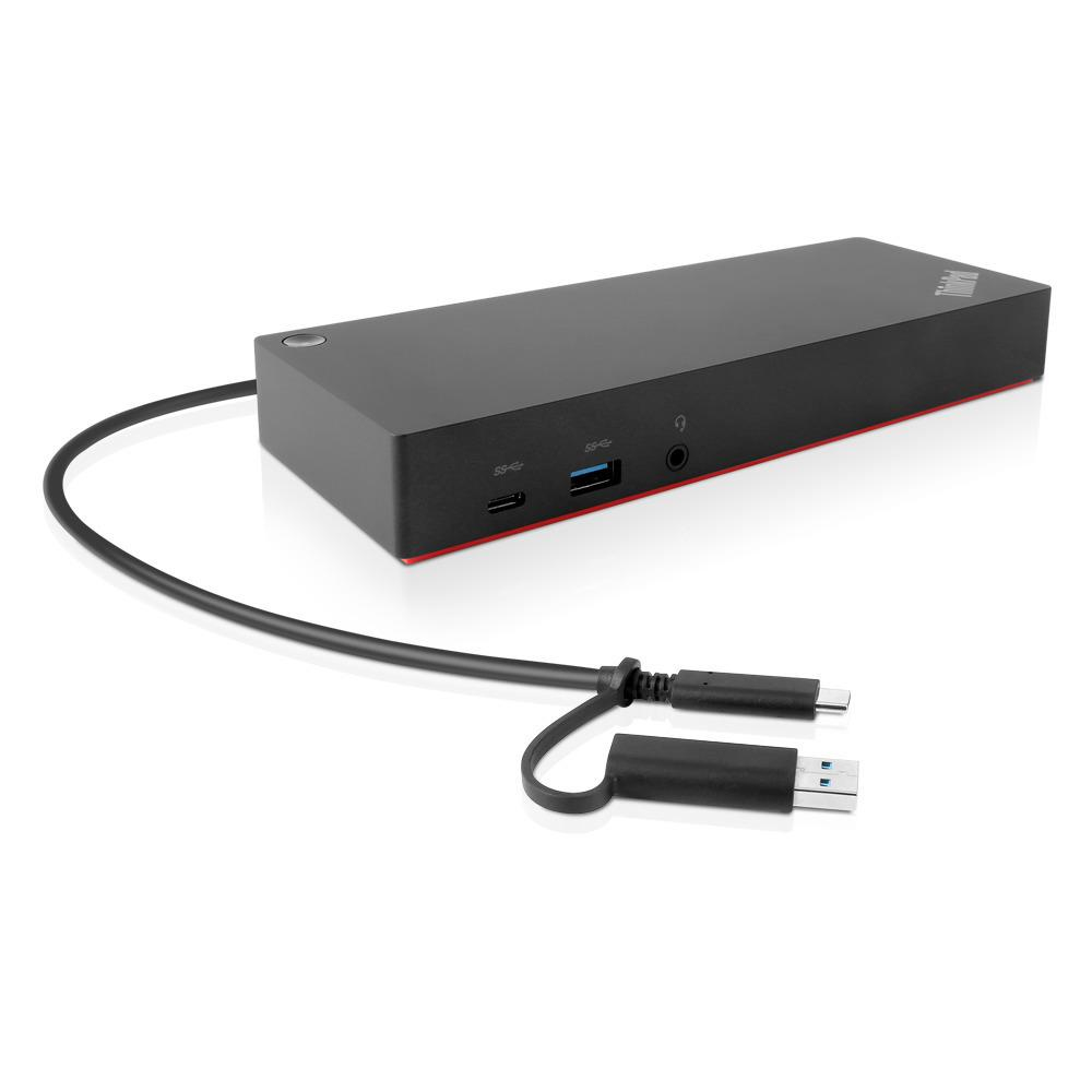 Lenovo-40AF0135UK-notebook-dock-port-replicator-Wired-USB-3-2-Gen-1--3-1-Gen-1--Type-C-Black