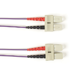 Black Box FOCMR62-004M-SCSC-VT InfiniBand/fibre optic cable 4 m 2x SC OFNR OM1 Paars