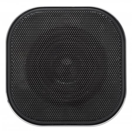 Manhattan Metallic Bluetooth Speaker (Clearance Pricing), Microphone, FM Radio, Decent Sound Output (3W), 6 hour Playback time, Integrated Controls, Range 10m, microSD card reader, Aux 3.5mm, USB-A charging cable incl, Black, Bluetooth 5.0, 3 Years Warran
