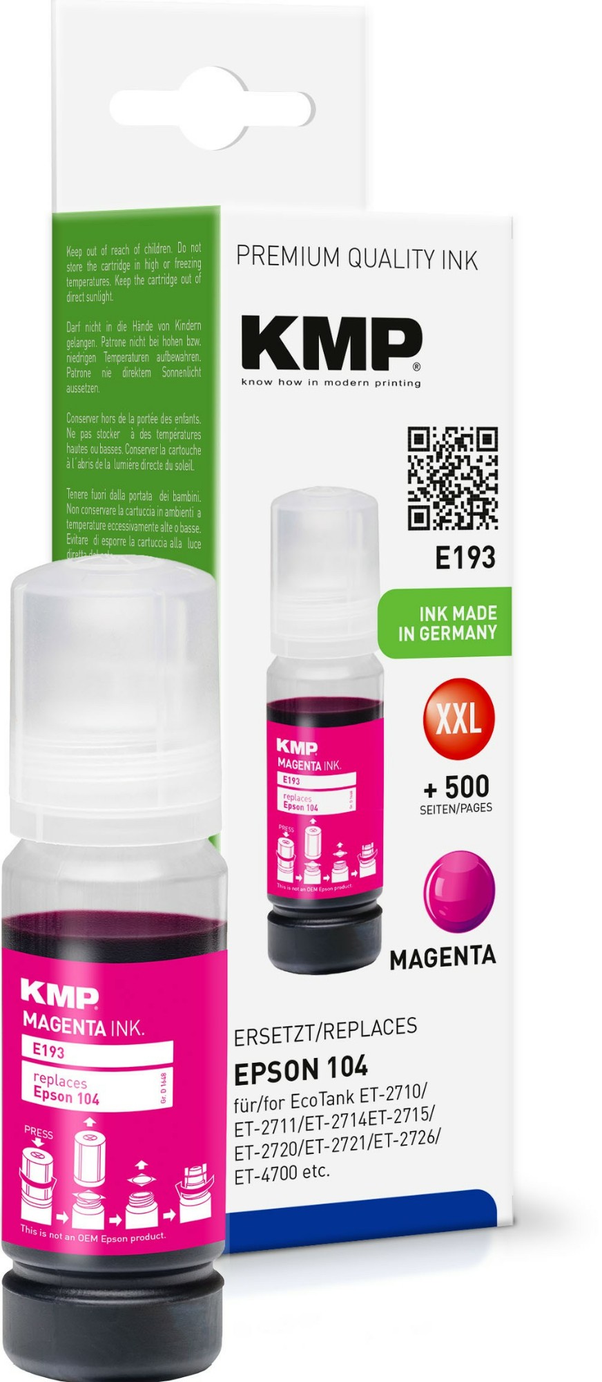 KMP E193 ink cartridge 1 pc(s) Compatible Magenta