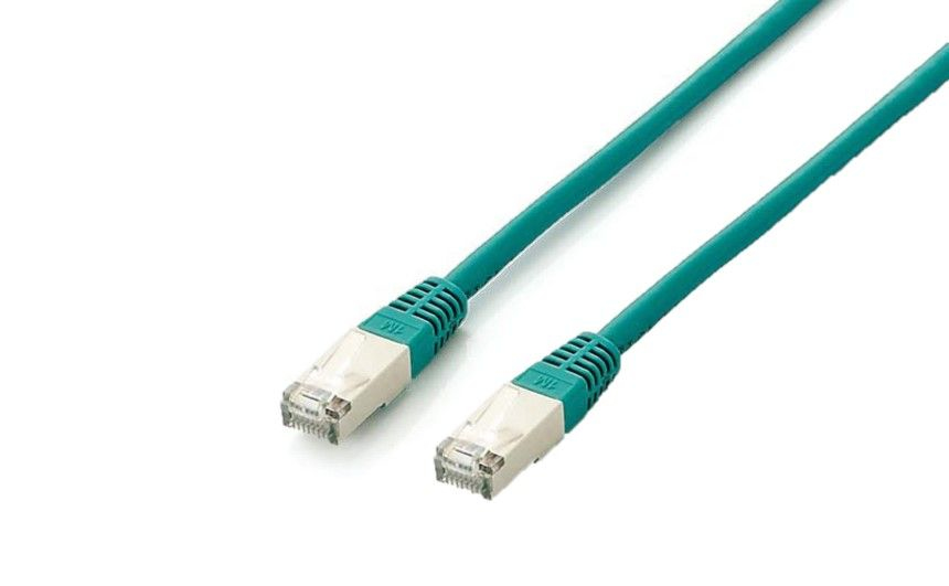 Photos - Cable (video, audio, USB) Equip Cat.6A Platinum S/FTP Patch Cable, 15m, Green 605648 