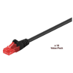 Microconnect V-UTP601SVP networking cable Black 1 m Cat6 U/UTP (UTP) Round