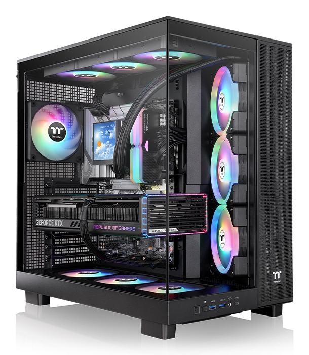 CA-11E-00M1WN-00 THERMALTAKE Midi Thermaltake View 380 XL TG ARGB Black